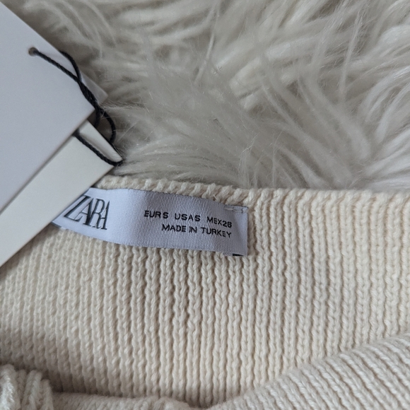 NWT Zara Cotton Knitted Corset Top - Picture 11 of 12